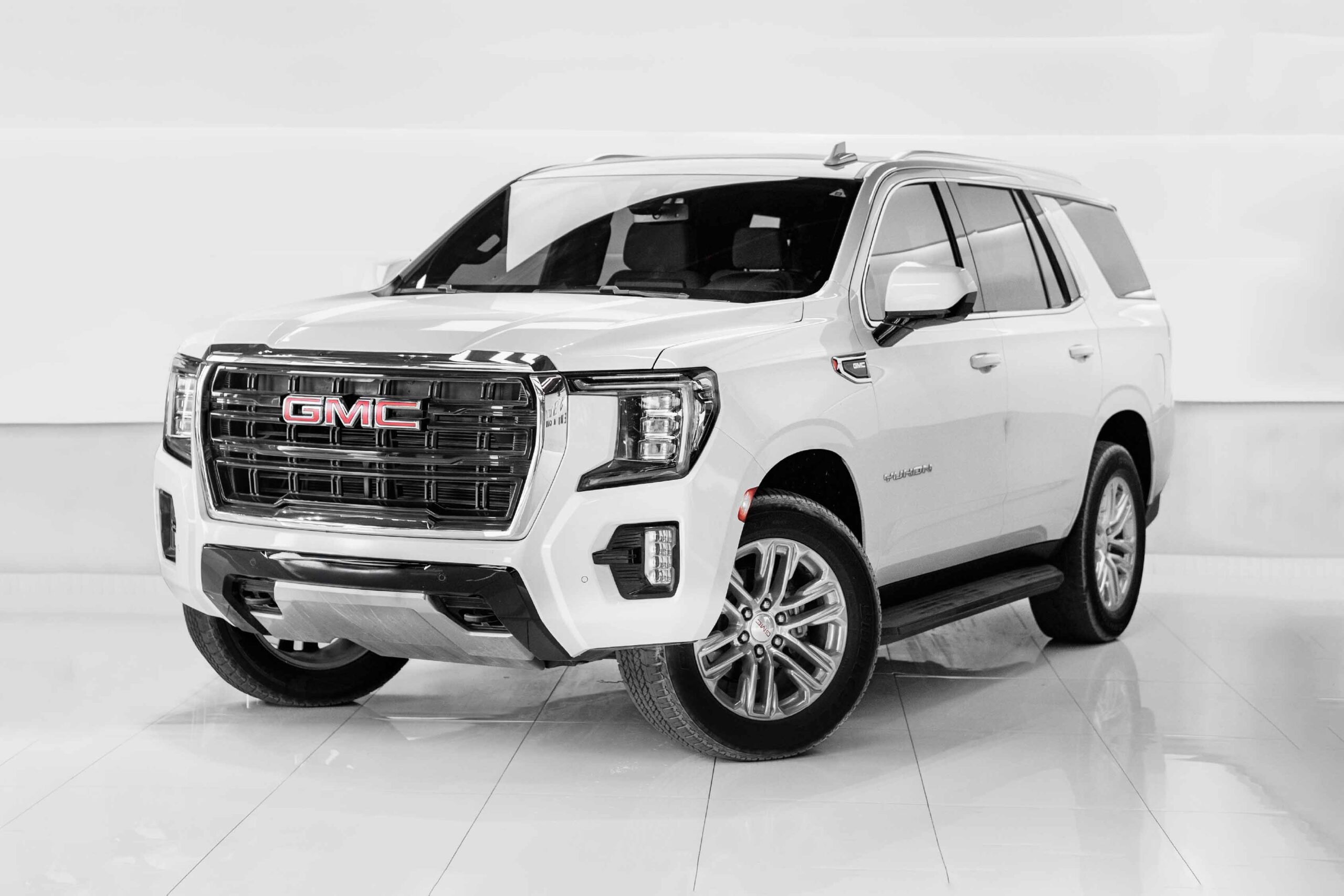 GMC Yukon White 1 1 scaled Rent GMC Dubai